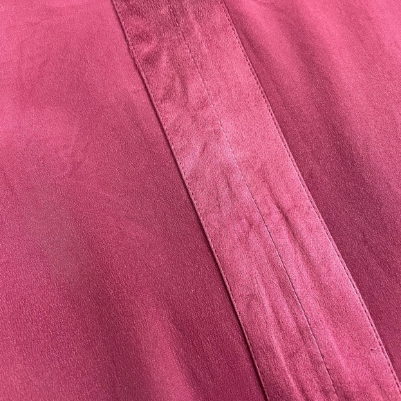 J. Jill 100% silk simple long sleeve dress with mother of pearl buttons - Picture 6 of 8